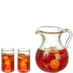 Dollhouse Miniature Iced Tea Set