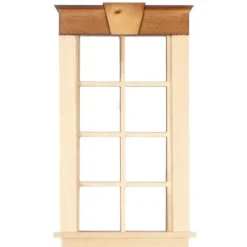 Dollhouse Miniature Keystone Top Window