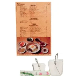 Dollhouse Miniature Korean Takeout Set