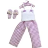Dollhouse Miniature Lady's Pajamas with Slippers