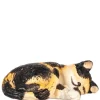 Dollhouse Miniature Laying Calico Cat