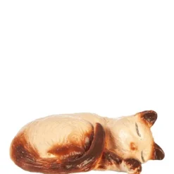 Dollhouse Miniature Laying Siamese Cat