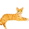 Dollhouse Miniature Laying Orange Cat
