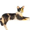 Dollhouse Miniature Laying Calico Cat