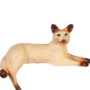 Dollhouse Miniature Laying Siamese Cat