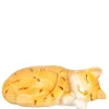Dollhouse Miniature Laying Orange Cat