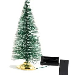 Dollhouse Miniature LED Lighted Christmas Tree