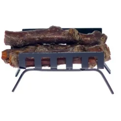 Dollhouse Miniature Log Holder with Wood