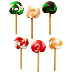 6 Dollhouse Miniature Lollipops