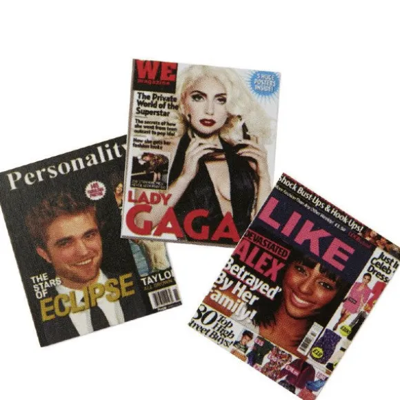 3 Dollhouse Miniature Magazines