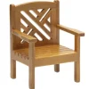 Dollhouse Miniature Maple Garden Chair