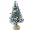 Dollhouse Miniature Mini Frosted Bottle Brush Christmas Tree