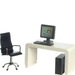 Dollhouse Miniature Office Set