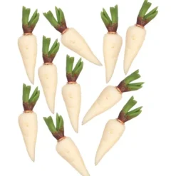 10 Dollhouse Miniature Parsnips