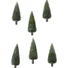 6 Dollhouse Miniature Pine Trees