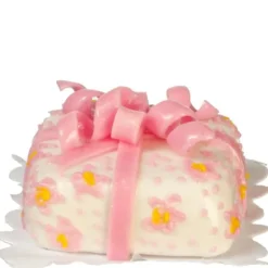 Dollhouse Miniature Pink Gift Cake