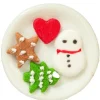 Dollhouse Miniature Plate of Christmas Cookies