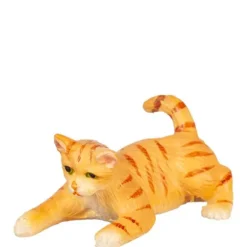 Dollhouse Miniature Playing Orange Cat