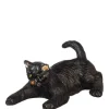 Dollhouse Miniature Playing Black Cat