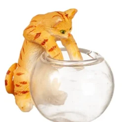 Dollhouse Miniature Reaching Orange Cat