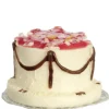 Dollhouse Miniature Red & White Candy Cake