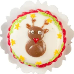 Dollhouse Miniature Reindeer Cake