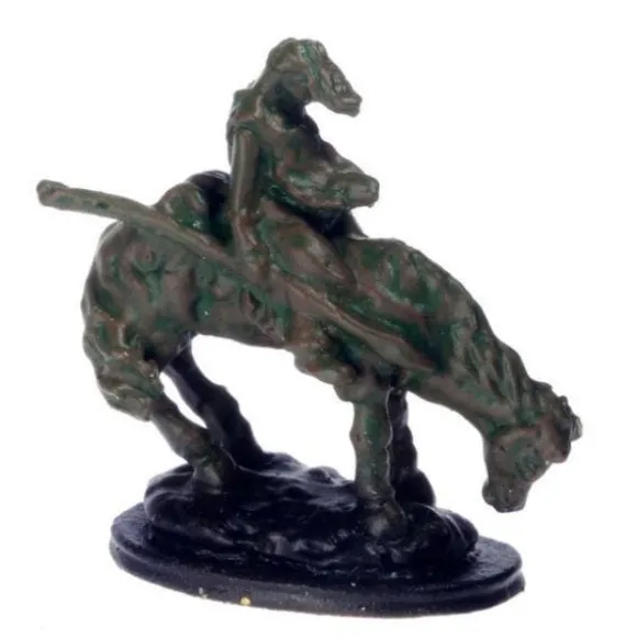 Dollhouse Miniature Remington Statue