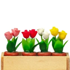 Dollhouse Miniature Roses in a Window Box