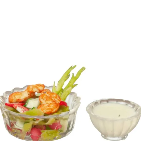 Dollhouse Miniature Salad with Dressing