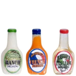 Dollhouse Miniature Salad Dressings