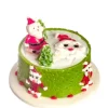 Dollhouse Miniature Santa Cake