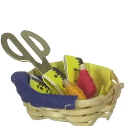 Dollhouse Miniature Sewing Basket