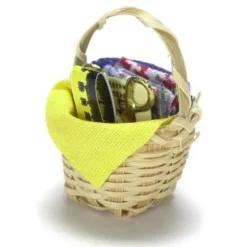 Dollhouse Miniature Sewing Basket