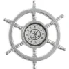 Dollhouse Miniature Ship Wheel Wall Clock
