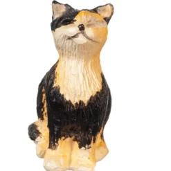 Dollhouse Miniature Sitting Calico Cat