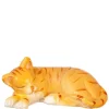 Dollhouse Miniature Sleeping Orange Cat