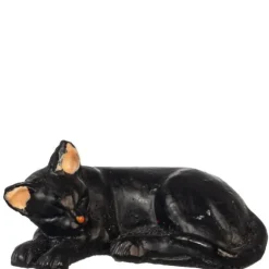 Dollhouse Miniature Sleeping Black Cat