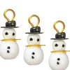 3 Dollhouse Miniature Snowmen Ornaments