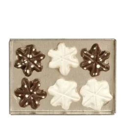Dollhouse Miniature Snowflake Cookies on a Tray