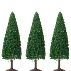 3 Dollhouse Miniature Spruce Trees