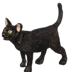 Dollhouse Miniature Standing Black Cat