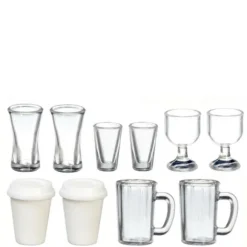 Dollhouse Miniature Starter Glassware Set