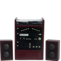 Dollhouse Miniature Stereo with Speakers