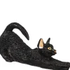Dollhouse Miniature Stretching Black Cat
