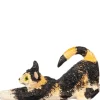 Dollhouse Miniature Stretching Calico Cat