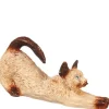Dollhouse Miniature Stretching Siamese Cat