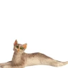 Dollhouse Miniature Stretched Gray Cat