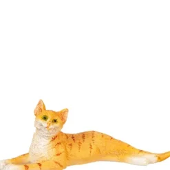 Dollhouse Miniature Stretched Orange Cat