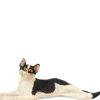 Dollhouse Miniature Stretched Black & White Cat