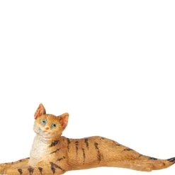 Dollhouse Miniature Stretched Tabby Cat